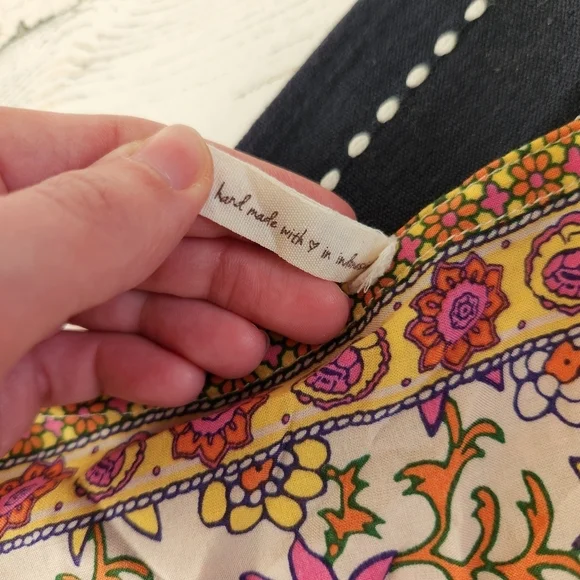 Spell Blossom Bohemian Floral Romper Orange Yellow Size Small - Picture 4 of 13